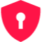 Keyhole inside shield