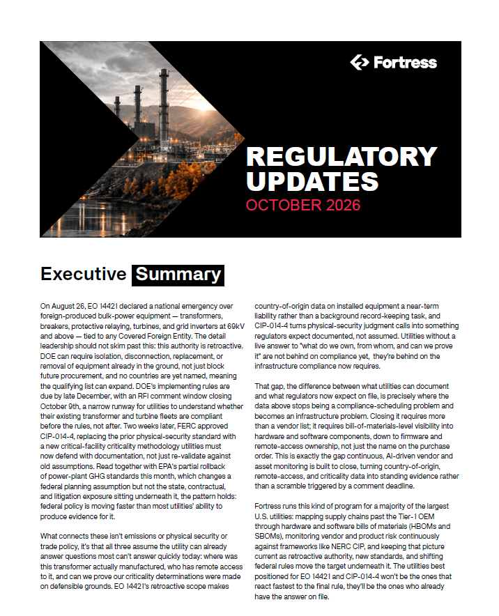 October 2026 Compliance Report